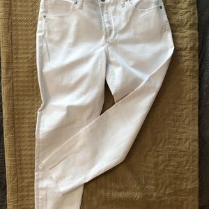White Crop Jeans